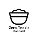 Минималистичная одноцветная иконка стандарта Zero-Toxic для косметики для беременных на белом фоне